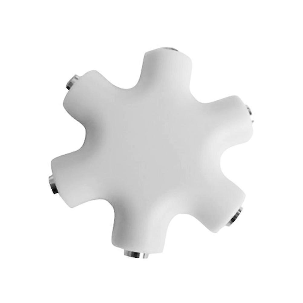 Earphone Splitter 3.5mm Snow Shape Headset Splitter with Keychain 3Pcs