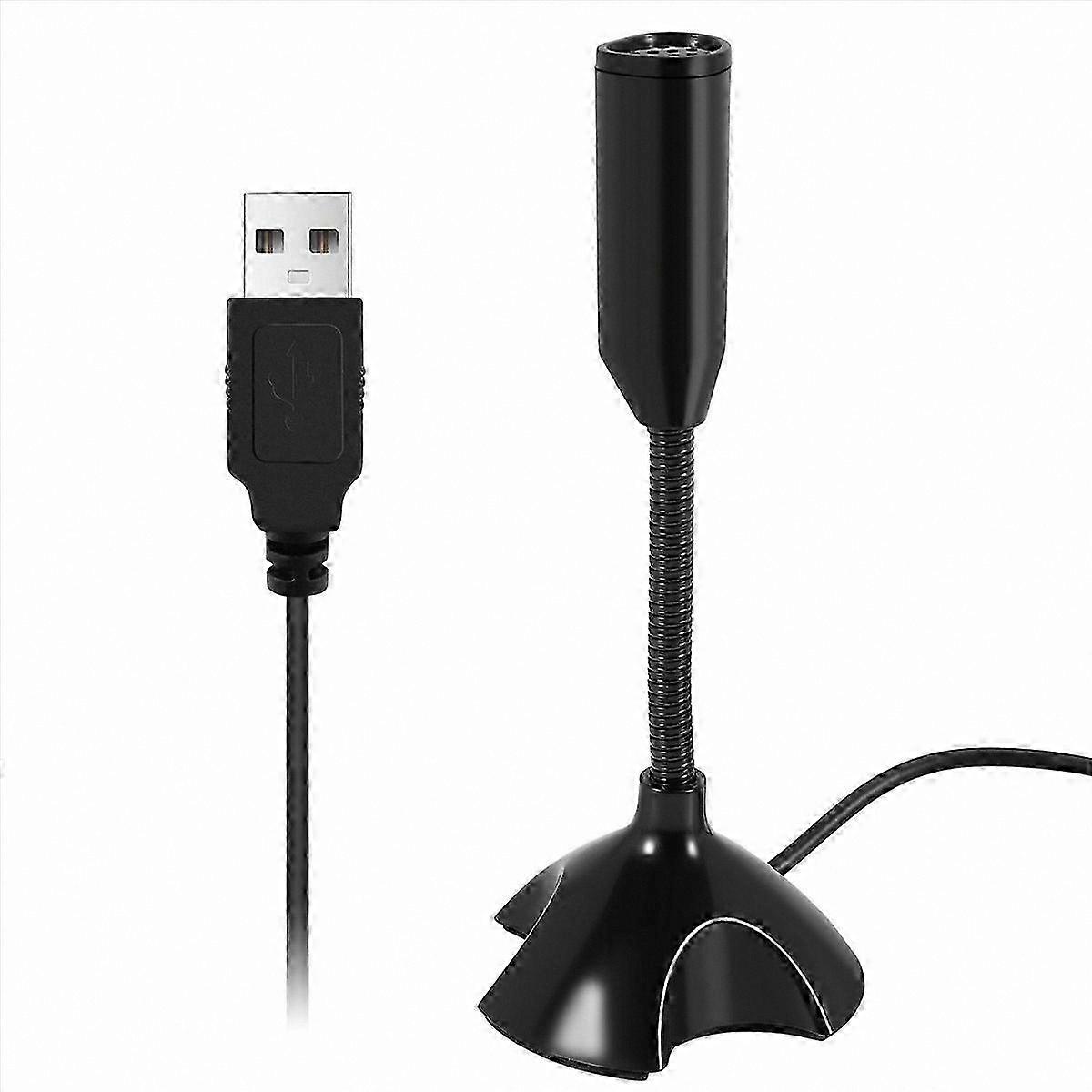 Flexible USB Microphone with Noise Cancellation for PC, Laptop, and Computer Use