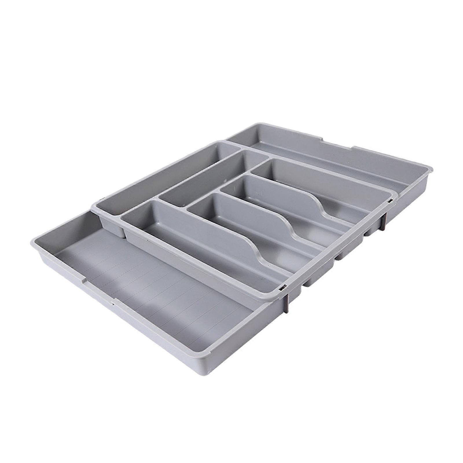 Kitchen Drawer Organizers with Multiple Compartments Efficient Utensil Storage Adjustable Designs Sturdy Plastic  1