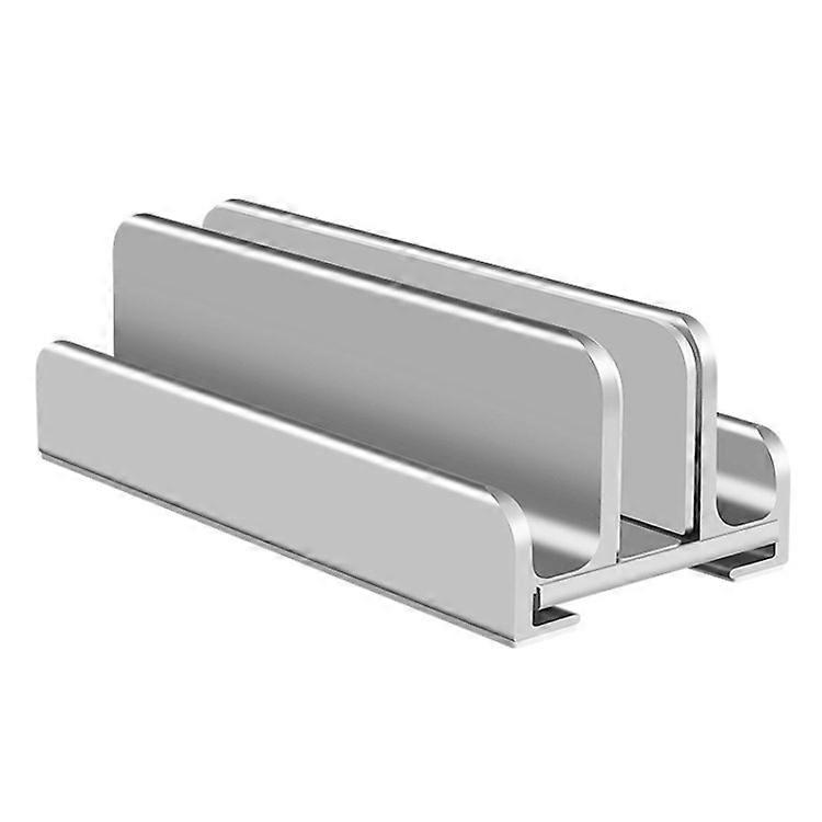 Vertical Laptop Stand 3-Slot Desktop Metal Notebook Computer Tablet Holder Mount