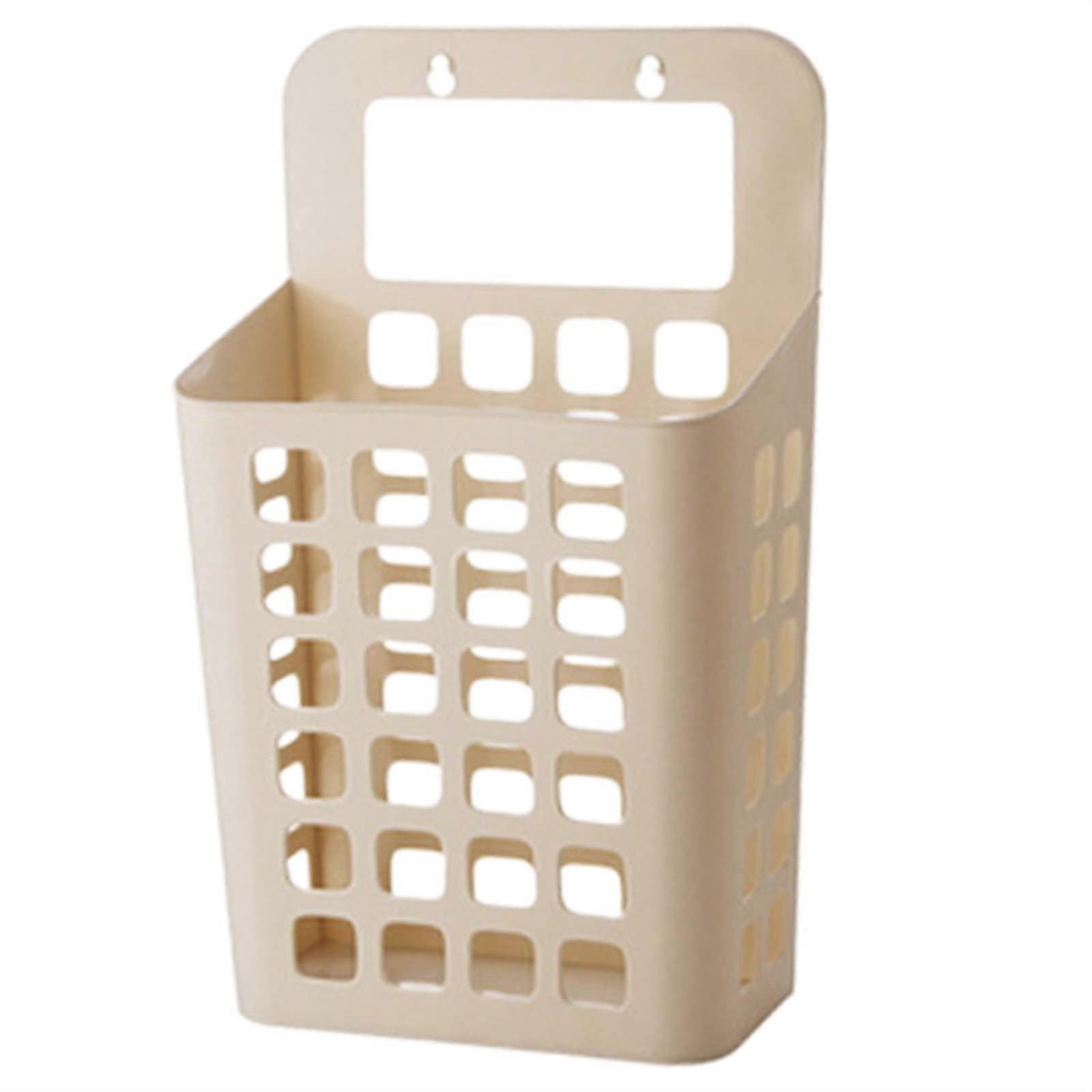 Wall Mounted Laundry Basket Brown with SpaceSaving Design and Portable Carry Handle