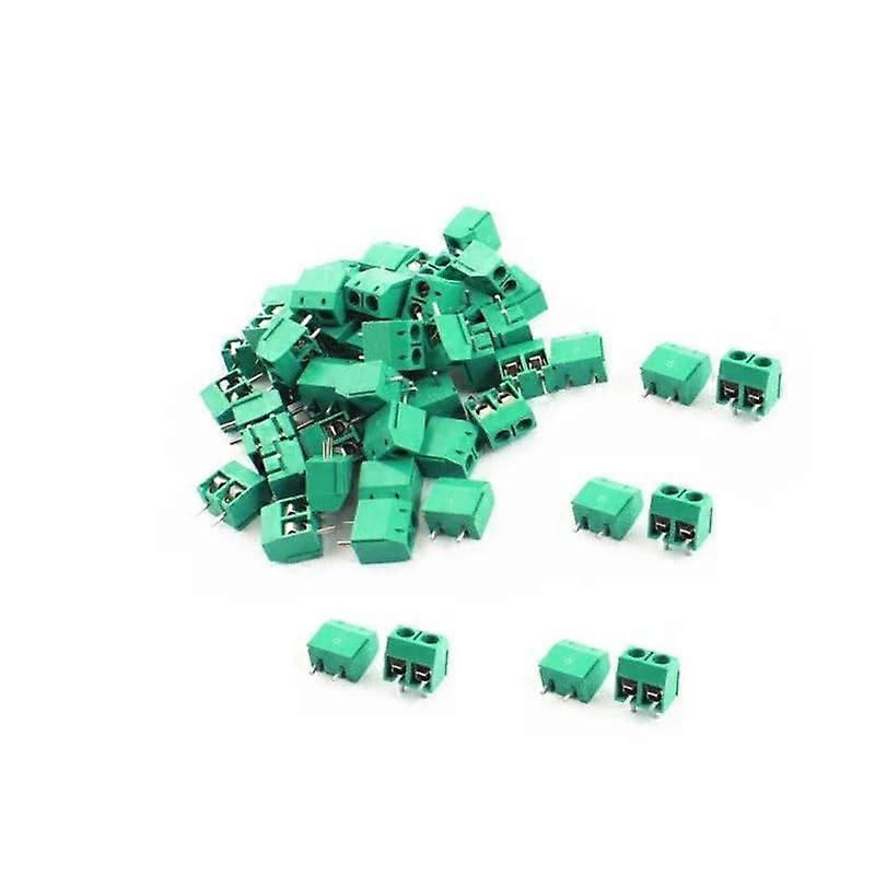20PCS KF3012P 5.0mm Green 2 Pin Screw Terminal Block Connector for Secure PCB Mounting