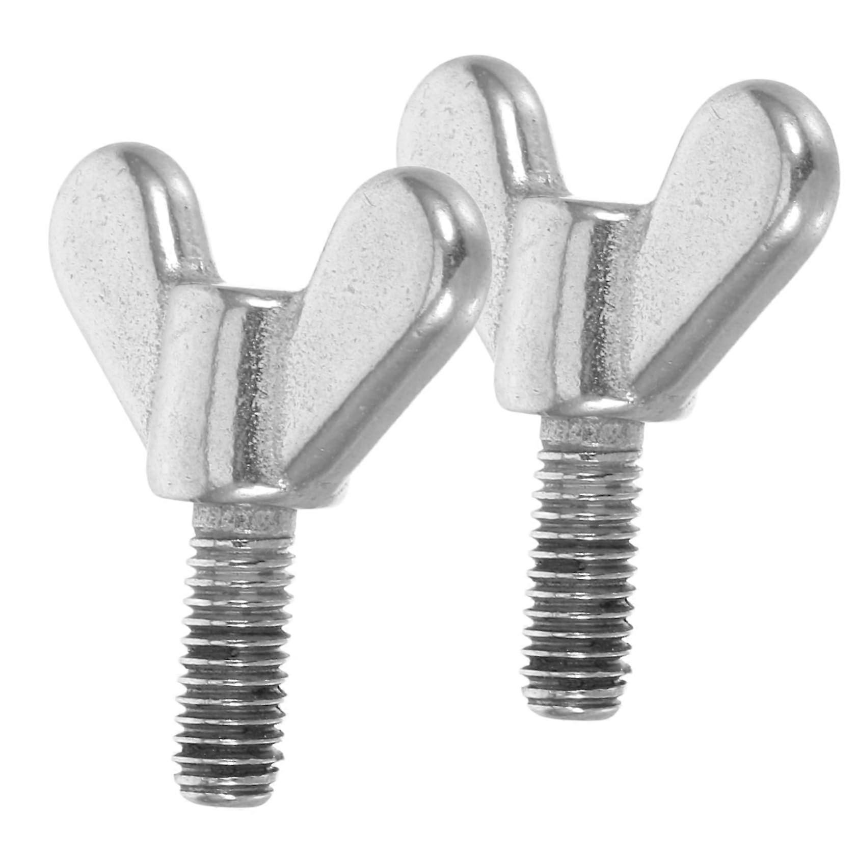 2pcs Stainless Steel Wing Bolts RustResistant Flag Pole Screws for Easy Tool Installation