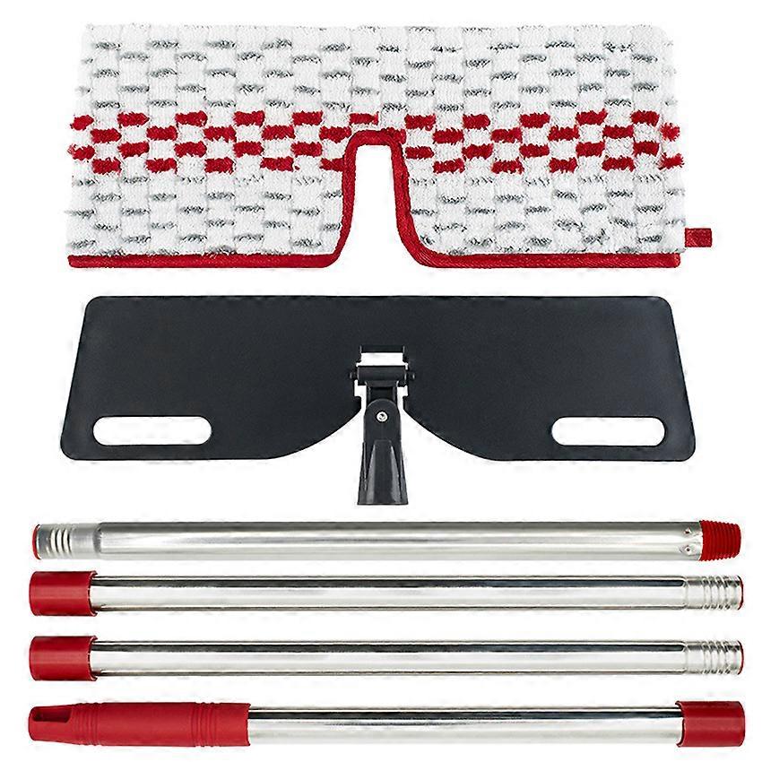 Microfiber Flip-Flop Double-Sided Mop Set Dry/Wet Dual-Use Mop Replacement Pads 58-inch Mop