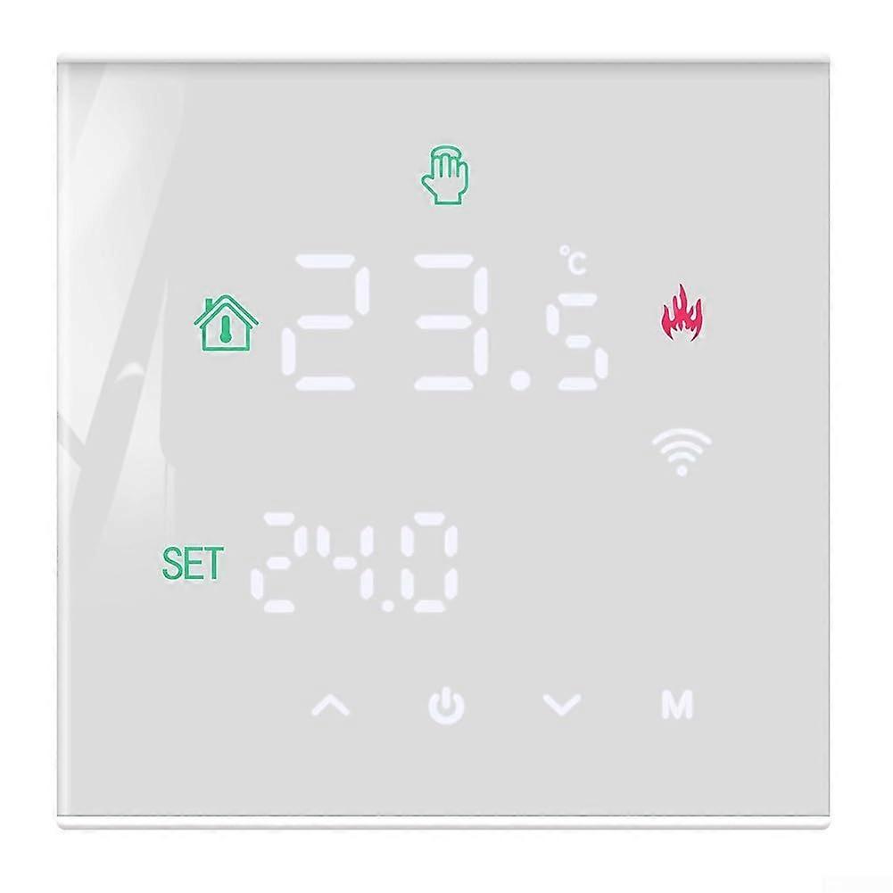 Smart WiFi Thermostat 16A for Electric Underfloor Heating, Programmable Touchscreen with App Control