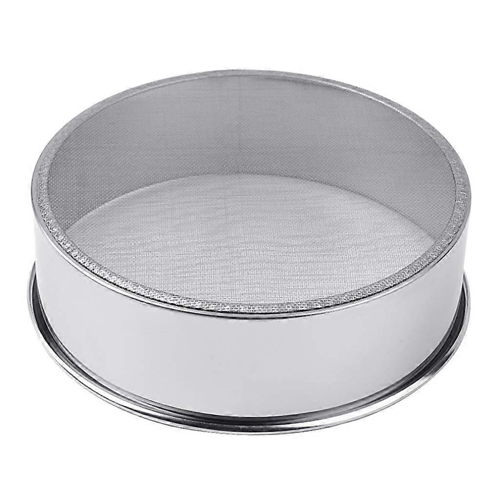 Stainless Steel Flour Sifter with Density Fine Mesh, Rustproof Strainer for Baking and Spices