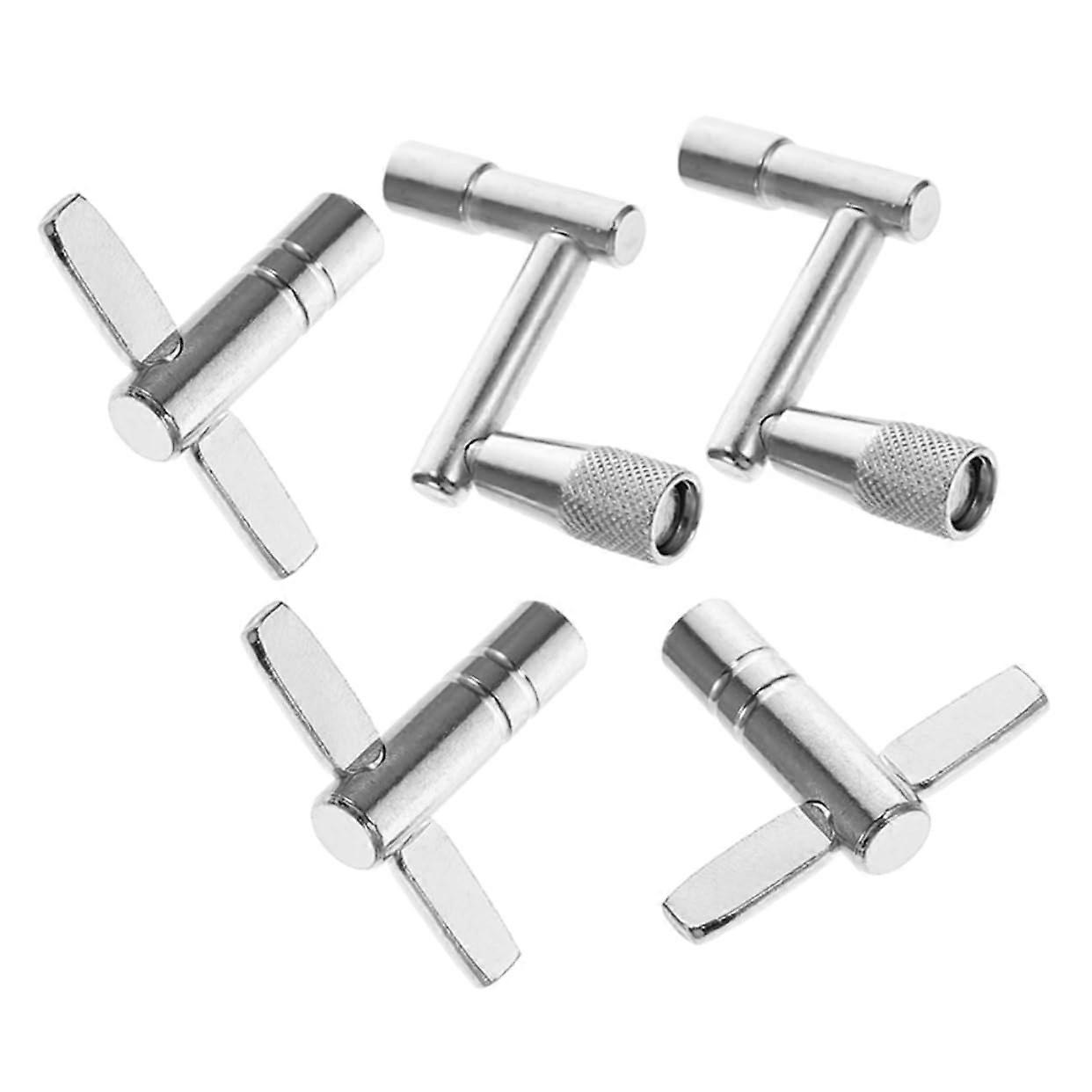 5Piece ZType TType Universal Drum Tuning Key Set with Ergonomic Grip for Percussion Instruments