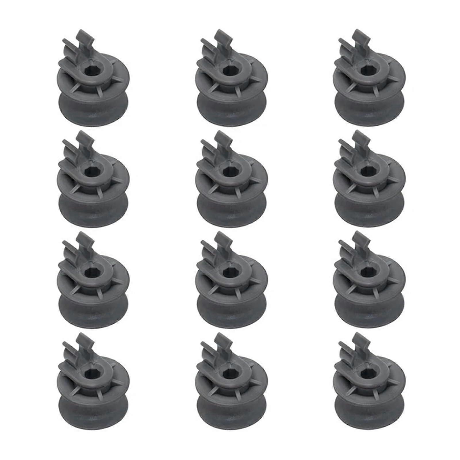 12 Pack Dishwasher Upper Rack Wheels Replacement for LG LDF6920ST LDF6920BB Smooth Rollers