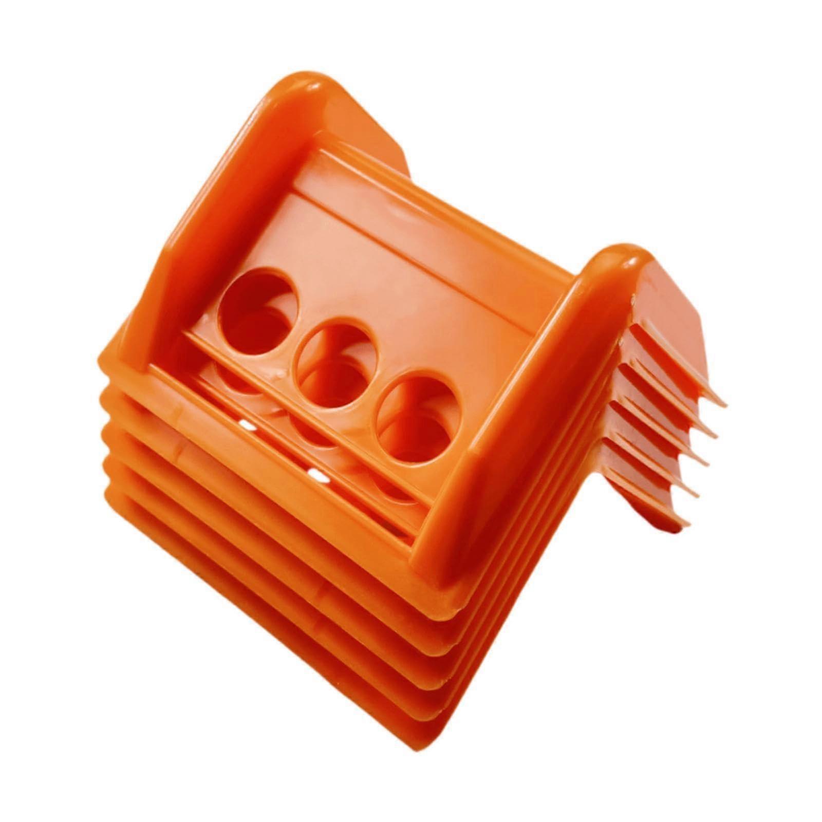Flatbed Edge Protectors for Cargo Straps, Bright Orange Visibility, 5 Pcs Durable Corner Guards