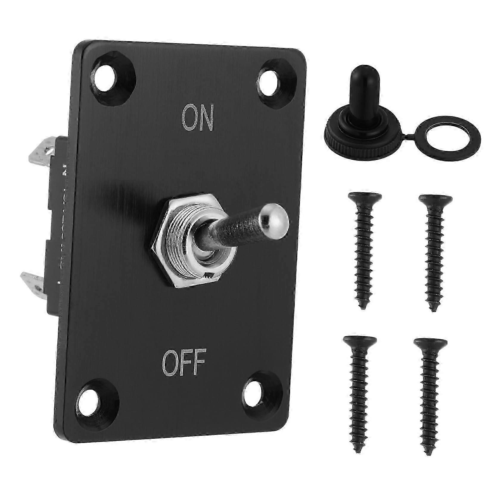 Toggle Switch Panel Auto Toggle Switch With On Off Indicators LED Light 12V Compatible Durable Plastic Housing