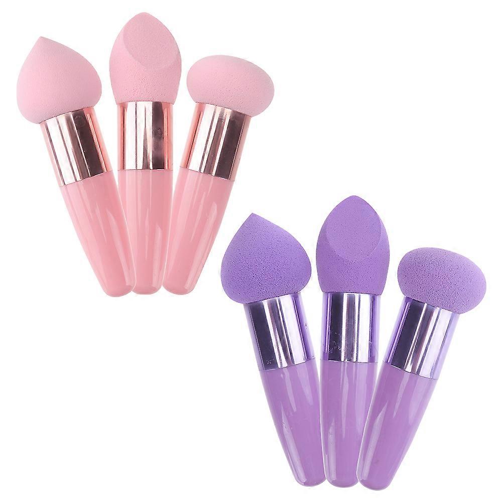 Makeup Sponge Pen for Foundation Application 2Sets of Wet Dry Professional Tools
