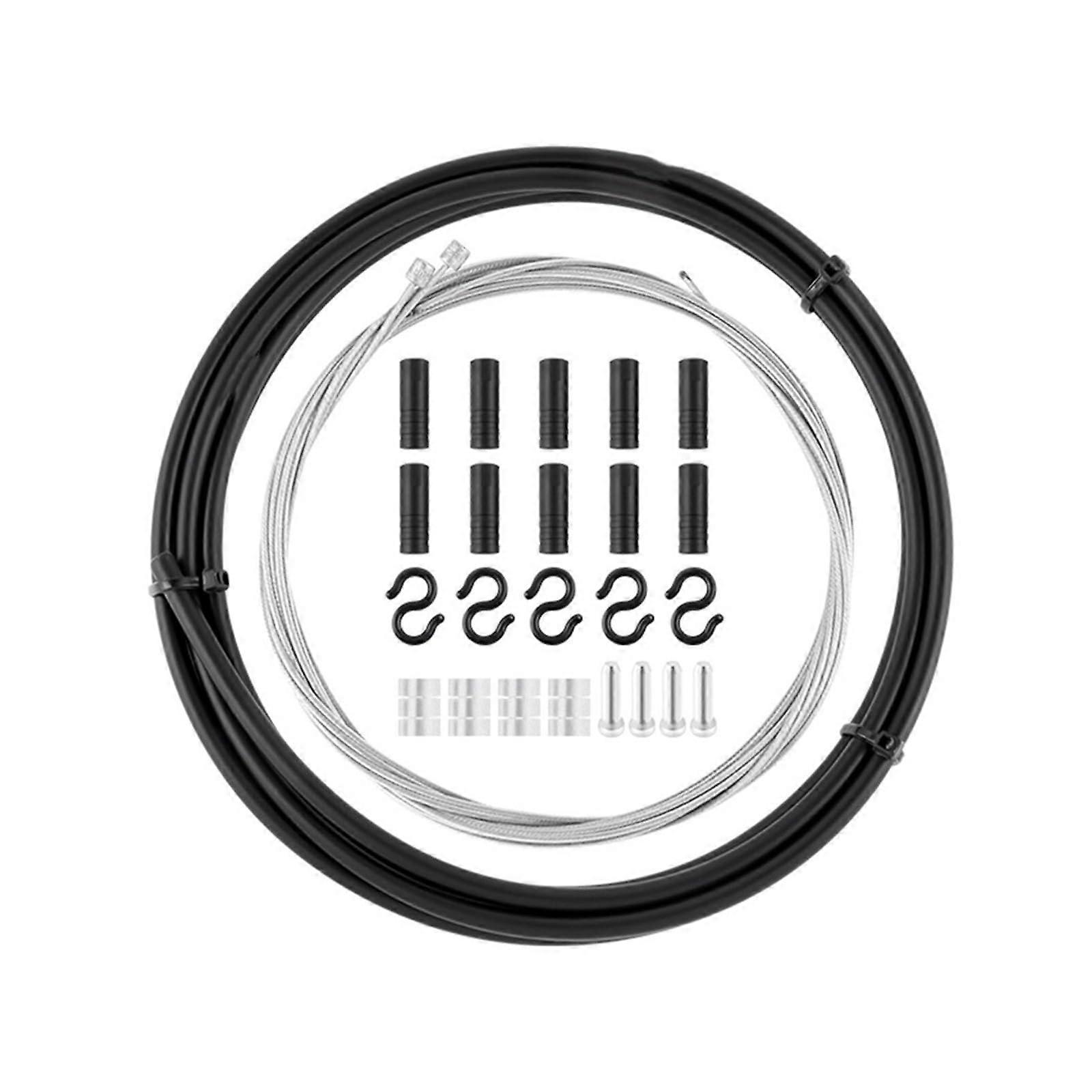 Bicycle Brake Cable Set and Gear Shift Kit with Adjustable Length, Smooth Shifting, RustResistant