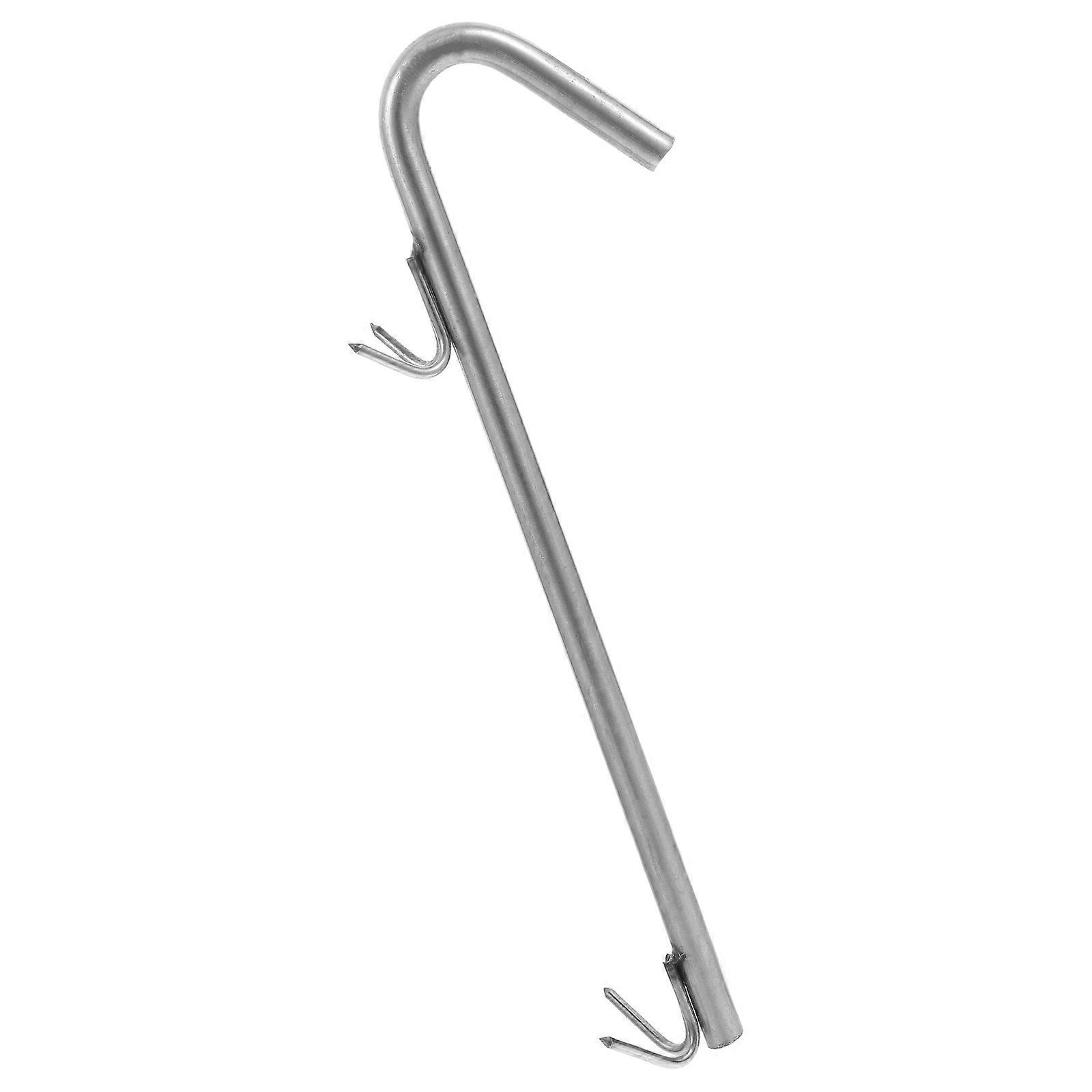 Silver Stainless Steel Meat Hook for Hanging Sausage Cooking