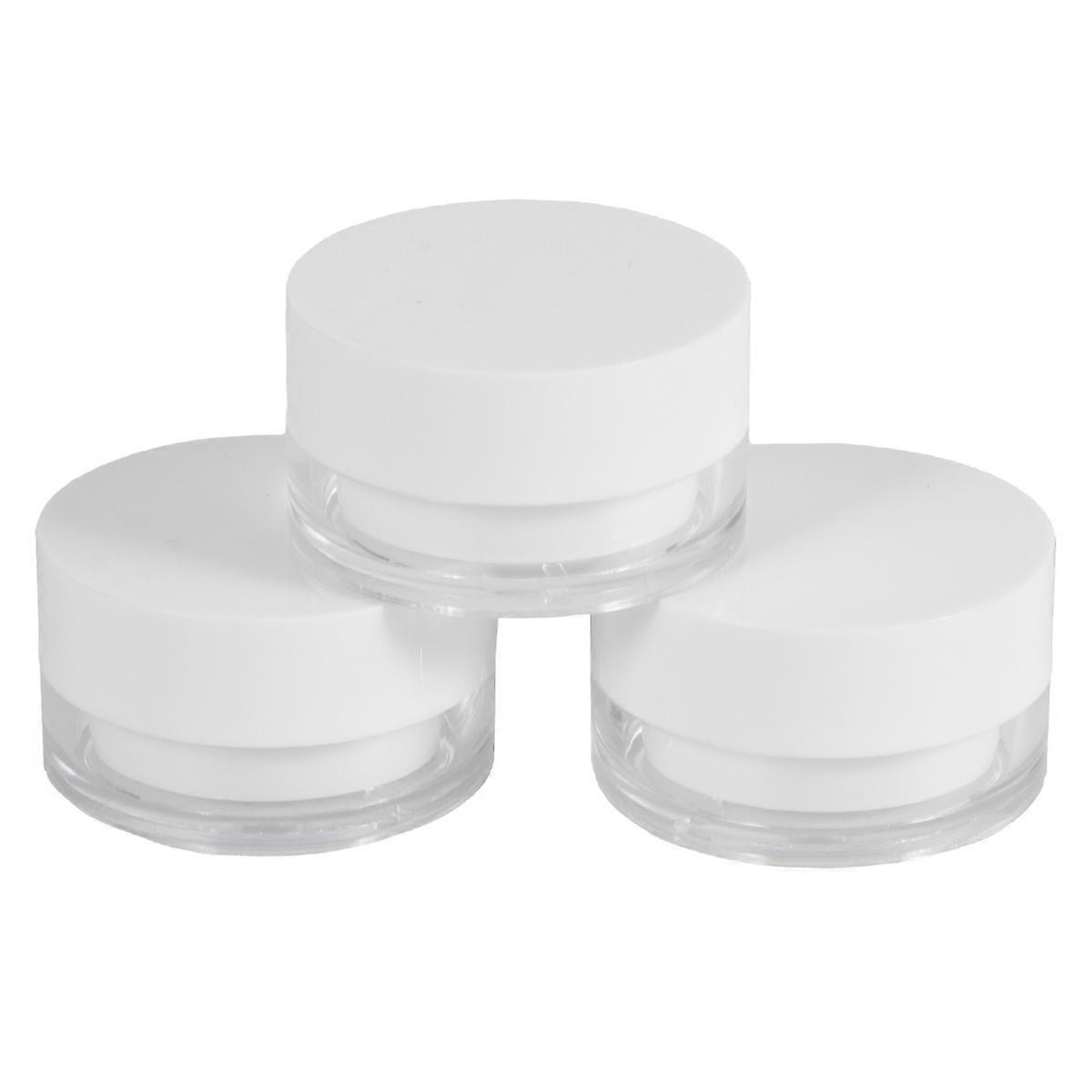 Empty Lotion Case for Storage Use 4Pcs White Refillable Makeup Jars