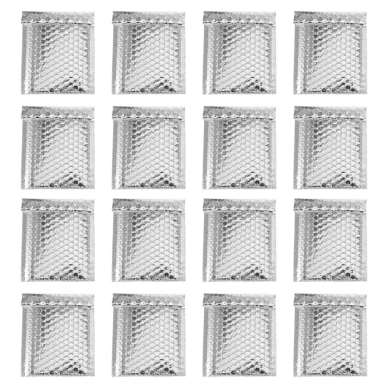 Silver Quick Express Bubble Mailers Self Sealing Envelope Bags 100Pcs