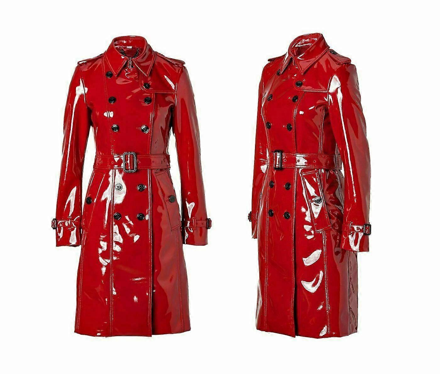 Pvc Vinyl Women's Trench Coat
