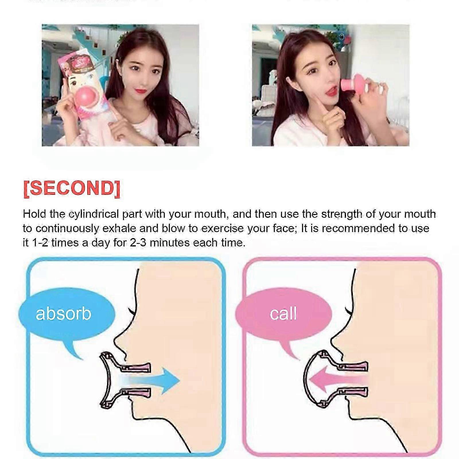 V Face Suction Trainer, Face Slimming Double Chin Reducer