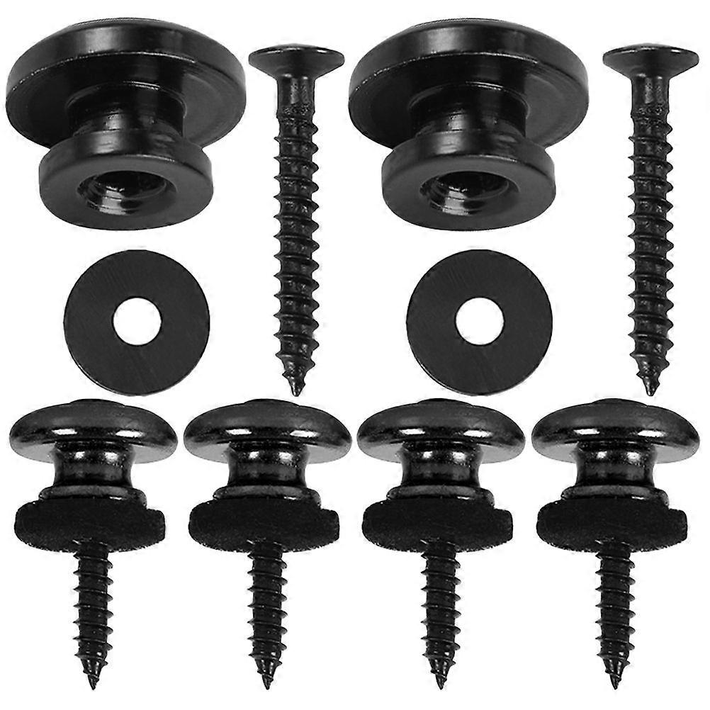 6pcs Replacement Guitar Strap Locks Studs Strap Retainer Ukulele Strap Locks