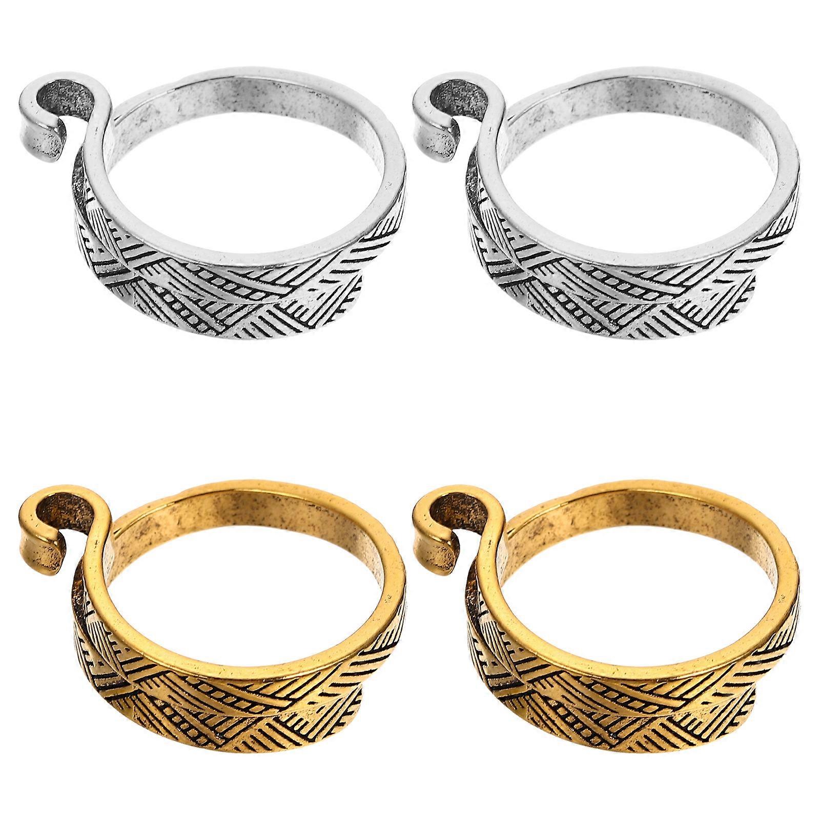 Decorative Ring Knitting Loop Rings for Decoration 20Pcs Set