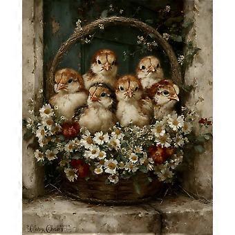 Basket of Flowers Jigsaw Puzzle Brain Teaser V3266
