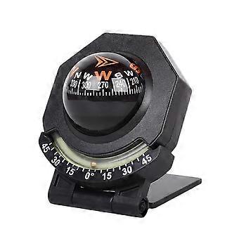 Compass compatible with Boat Glowing Spherical Compass Direction Pointing With Inclinometer Multi-Purpose Compass 180-Degree Adjustable