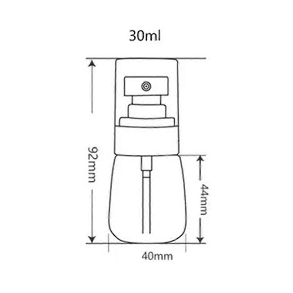 Empty Spray Bottle Plastic Spray Bottle for Use 3Pcs