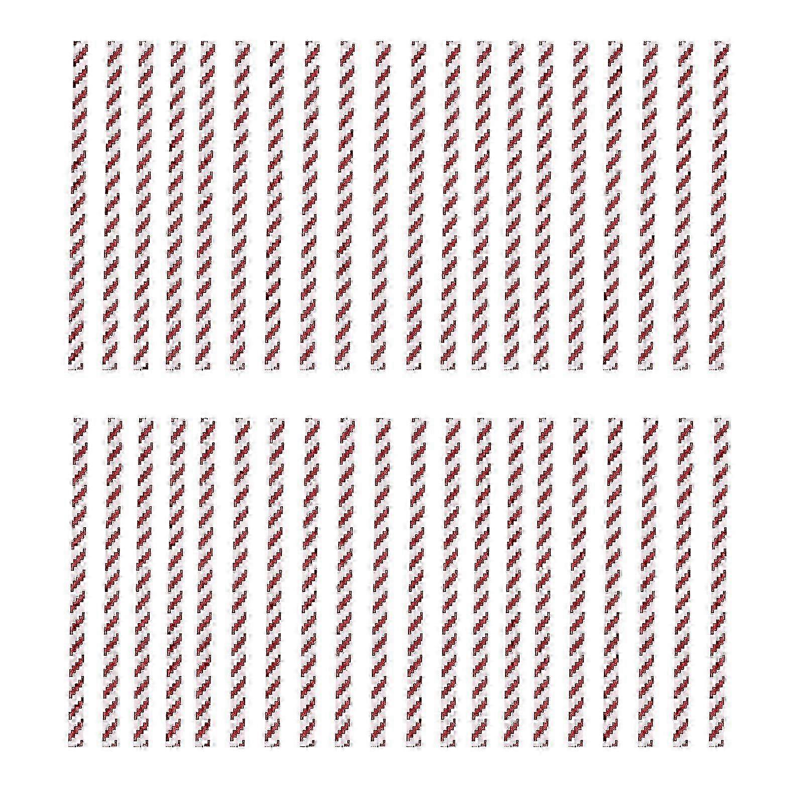 Red Bread Bag Ties, Striped Closure, 1400Pcs for Baking Packaging