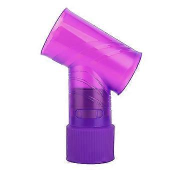 Föhn diffuser voor krullend haar, professioneel föhnopzetstuk, kappersstylingtool voor het verminderen van kroezen en gedefinieerde krullen, paars