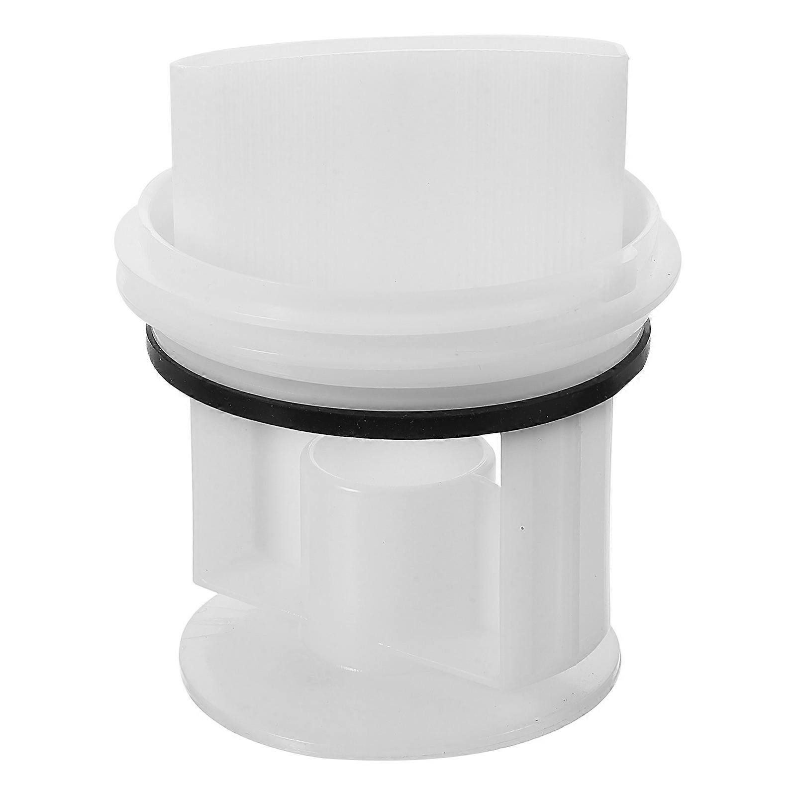 Washing Machine Drain Pump Filter for Replacement with Durable White Plastic Material