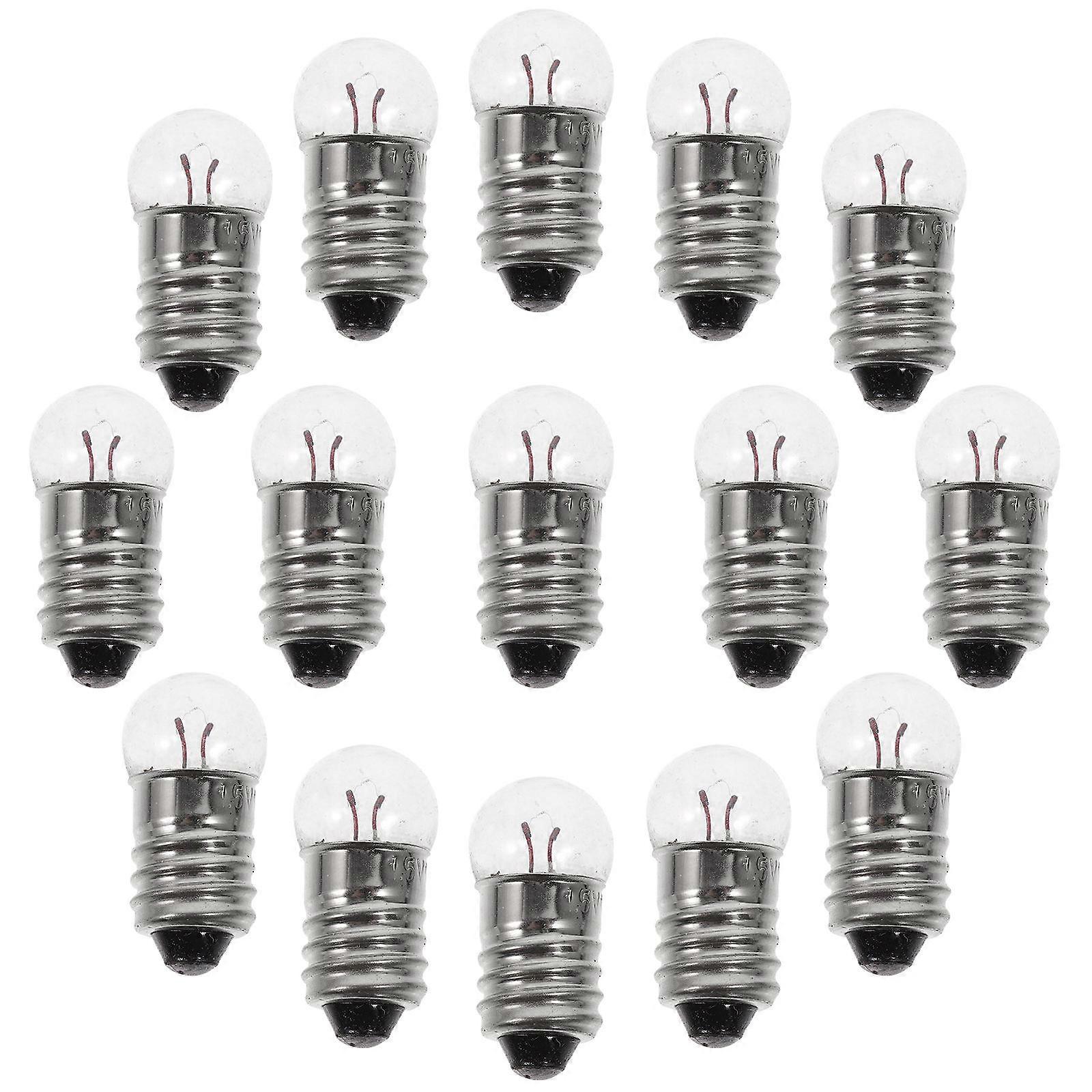 Tiny Light Bulb E10 Miniature Screw Base for Electrical Experiments 50Pcs