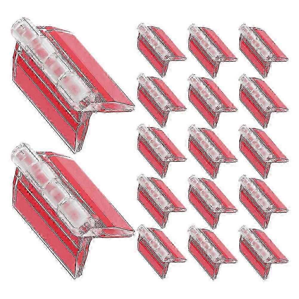 Clear Self-Adhesive Hinge Acrylic Folding Hinge compatible with DIY Projects 20Pcs