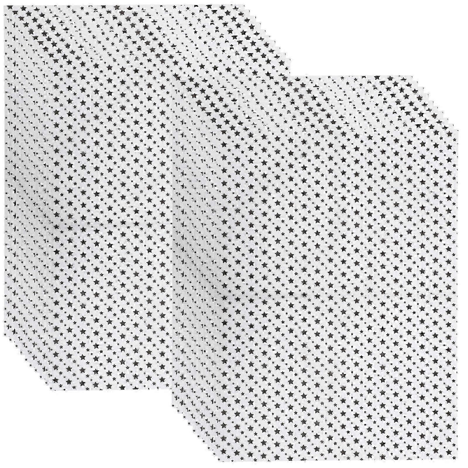 Black Star Pattern Tissue Paper, 20 Sheets