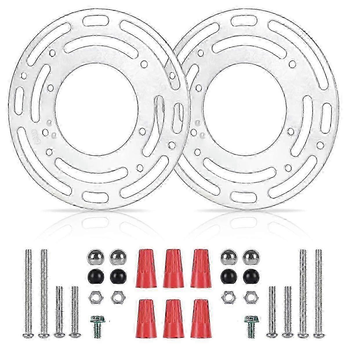 Light Fixture Mounting Plate and Brackets 2 Pack compatible with Ceiling Wall Lights