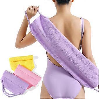 Exfoliating Back Scrubber with Handles, 3 Pcs Double-Sided Exfoliating Washcloth Back Scrubber for Shower Back-Exfoliator Body Scrub Towel Stretchable