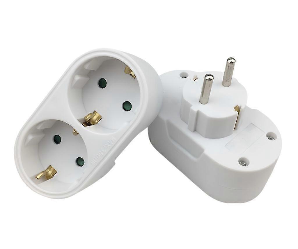 MicroConnect Schuko power splitter with 2 ways White