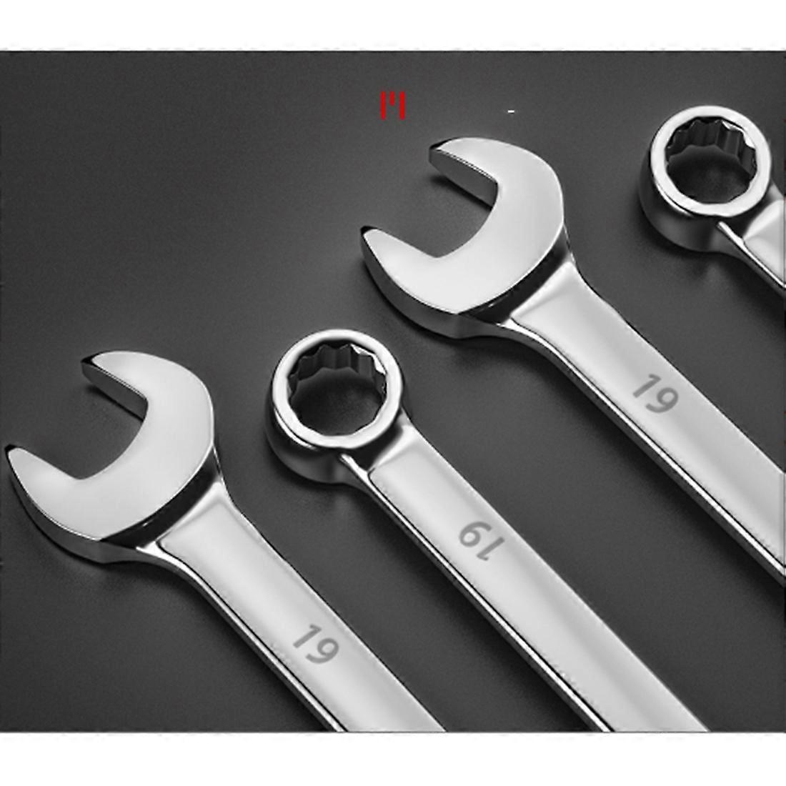 Combination Spanner Set, 8 Piece Set, 6-19mm Range, High-Performance Quality,CR-V