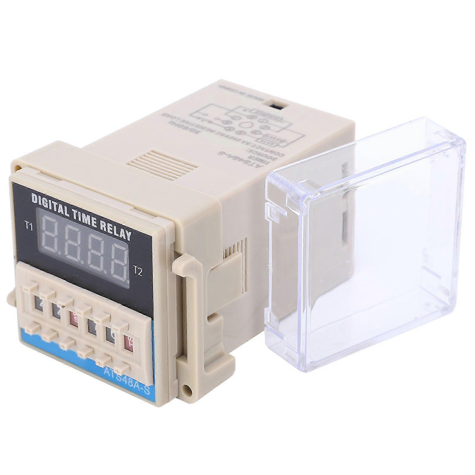 LED Digital Display Time Relay TimeDelay Control Electronic Components ATS48AS(DC12V )