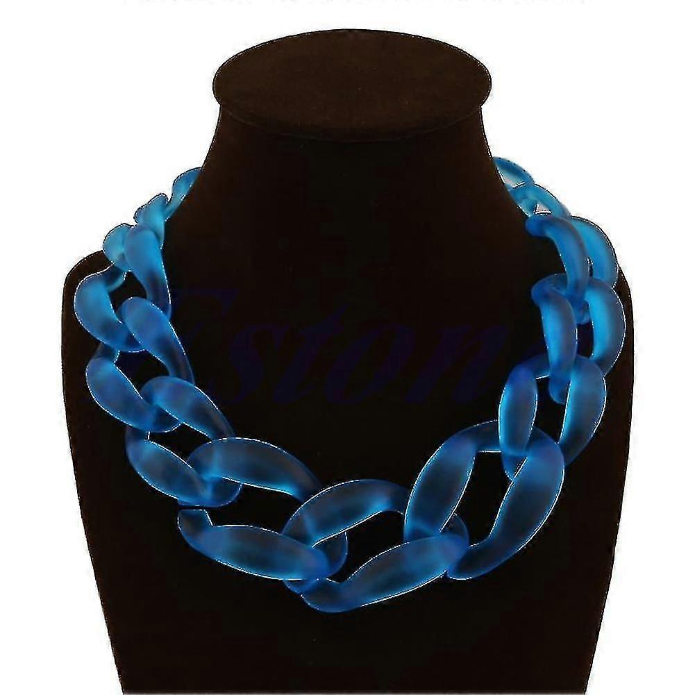 Statement Bib Chain Necklace Pendants