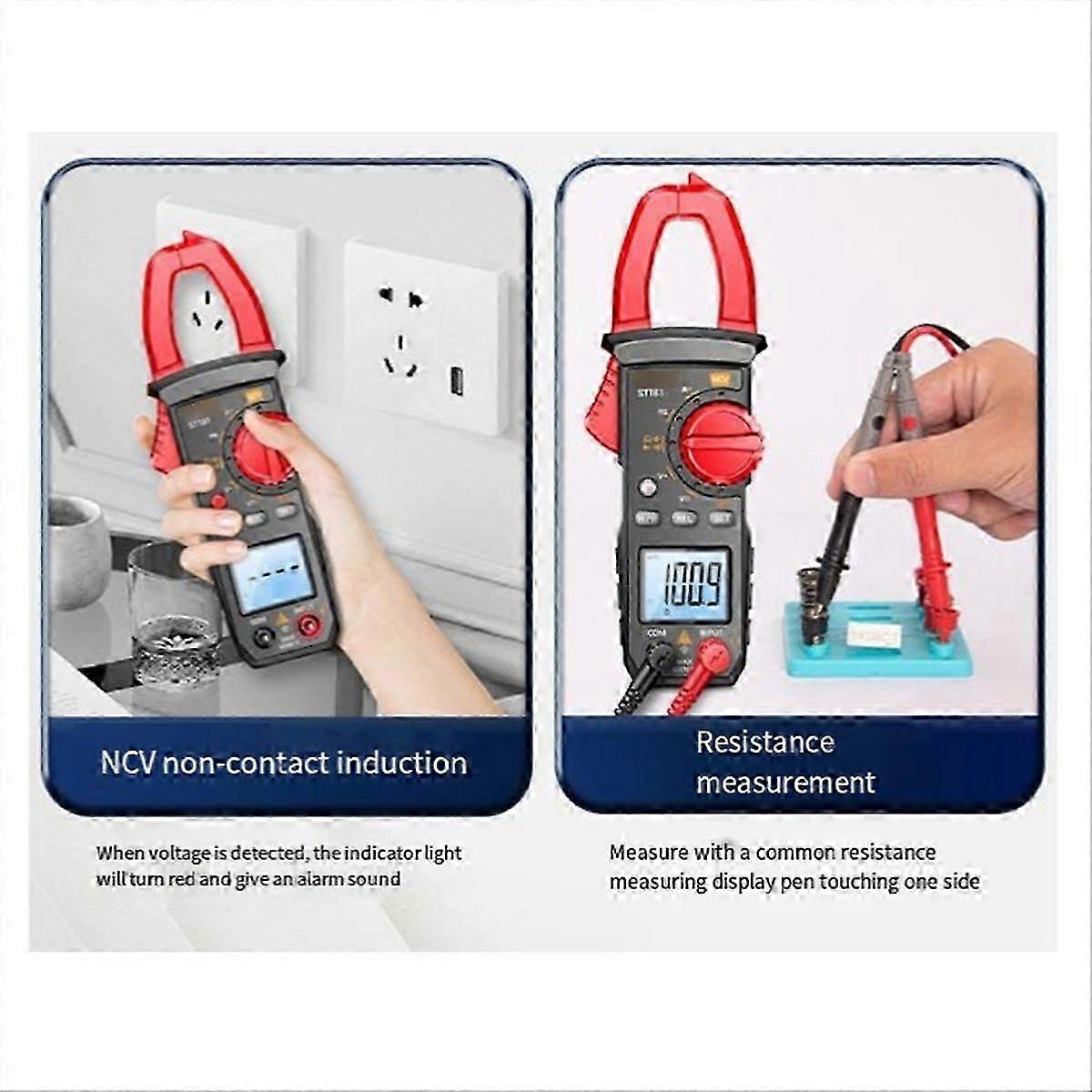Intelligent Digital Clamp Meter High Precision Multimeter 400A AC/DC Clamp Meter Digital Display Bac