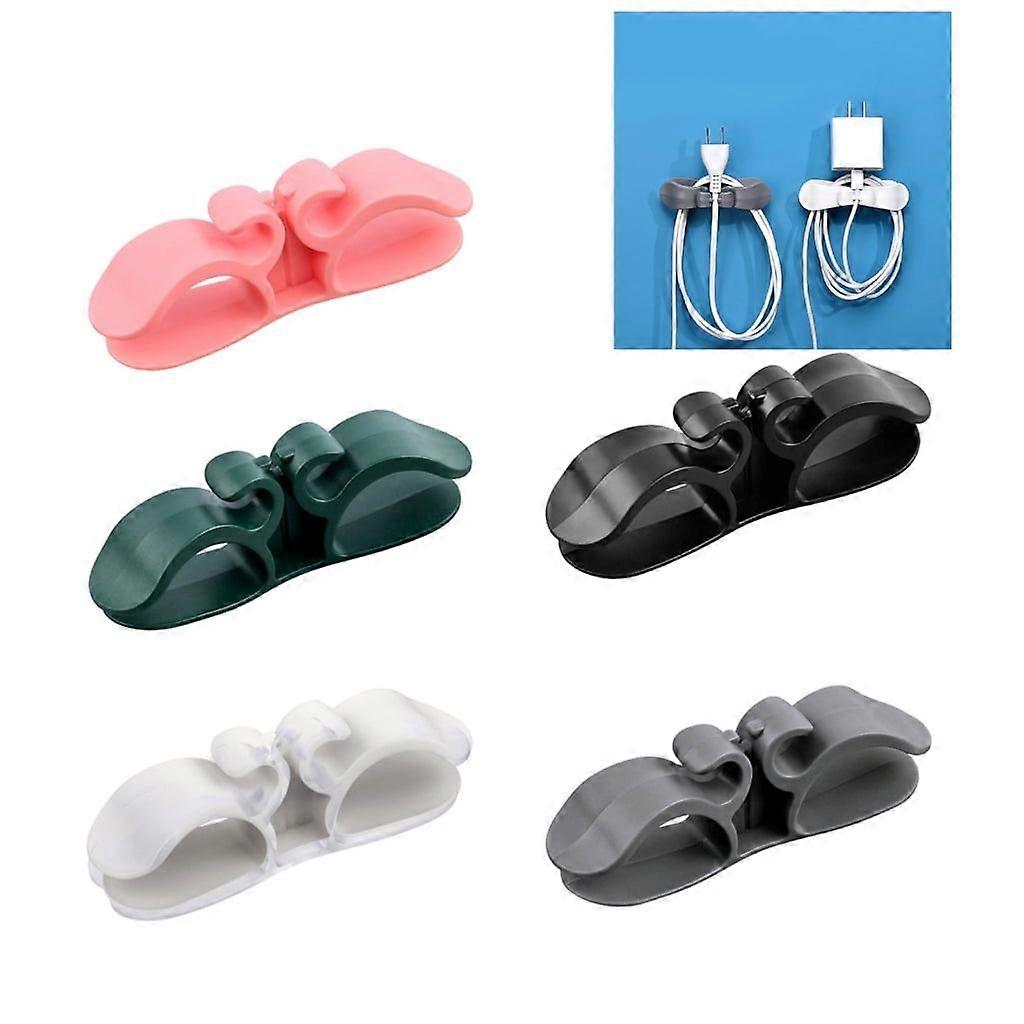 Plug Holder for Wall Non-marking Hook Cable Retainer Cable Clip Plug Retainers