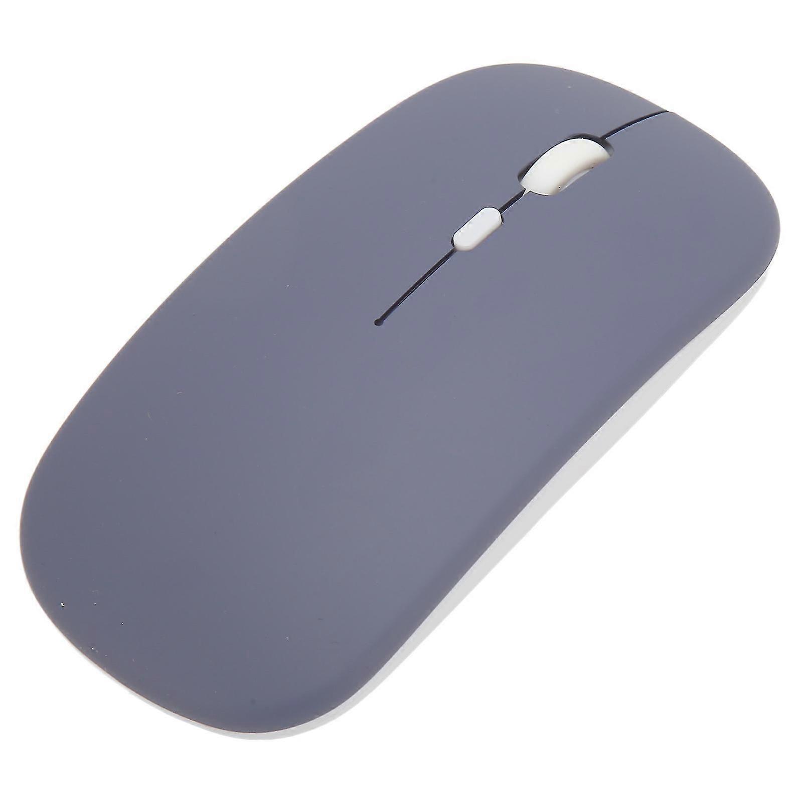 Wireless usb mouse rechargeable low noise wireless computer mouse for work study leisure time purple [MI]