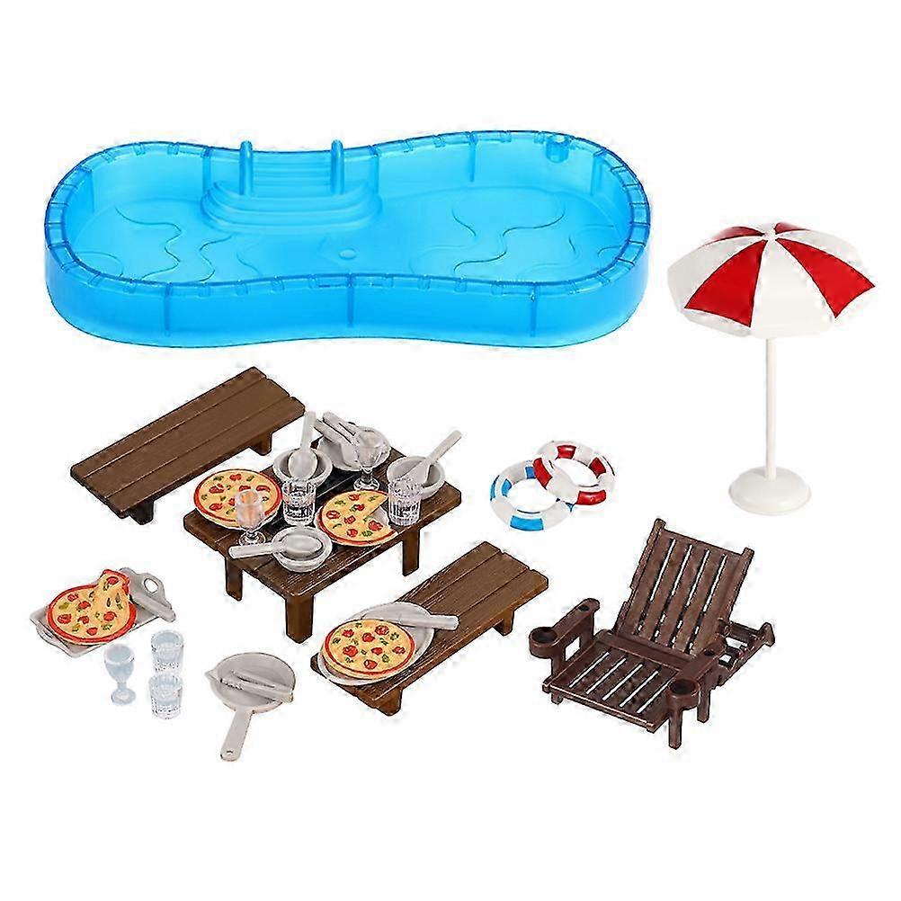 Multifunctional Miniature Swimming Pool Set for Playing 2Sets