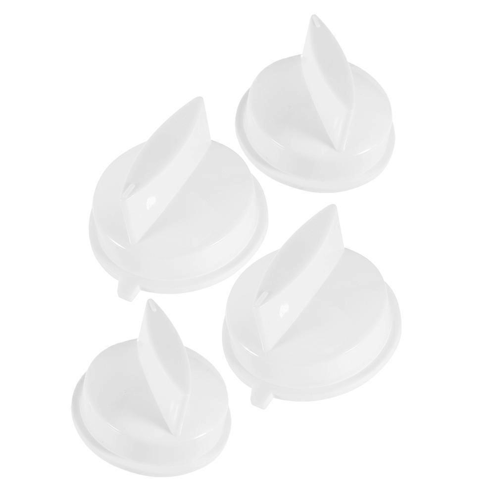 4pcs Microwave Timer Knob Replacement for Microwave Oven Universal Appliance Control Knobs White Timer Handle Electric Stove Knobs