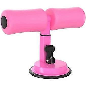 Portable Sit-up Bar, Adjustable Self-aspirating Sit-up Bar, Multifunctional Abdominal Workout Tool (pink)
