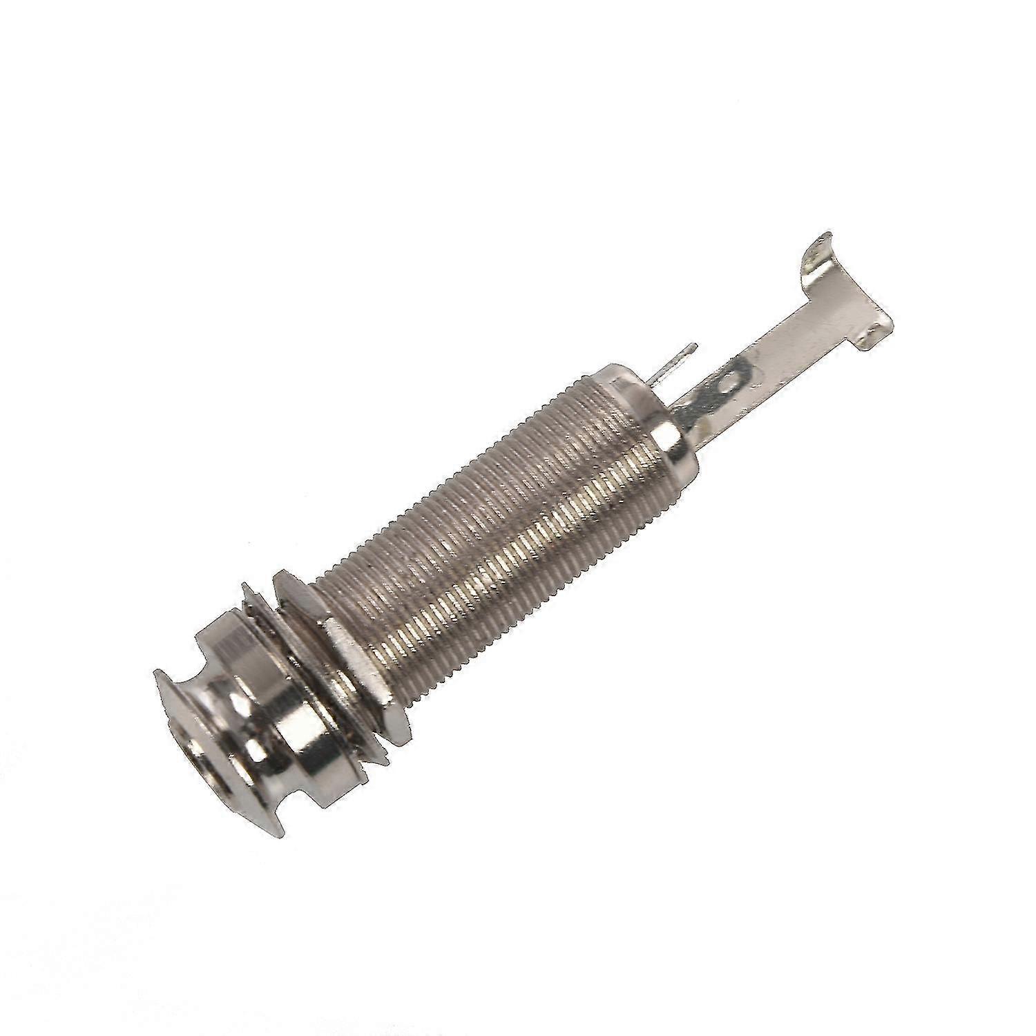 Mono Long Input Output Threaded Guitar Barrel Jack 1/4 inch