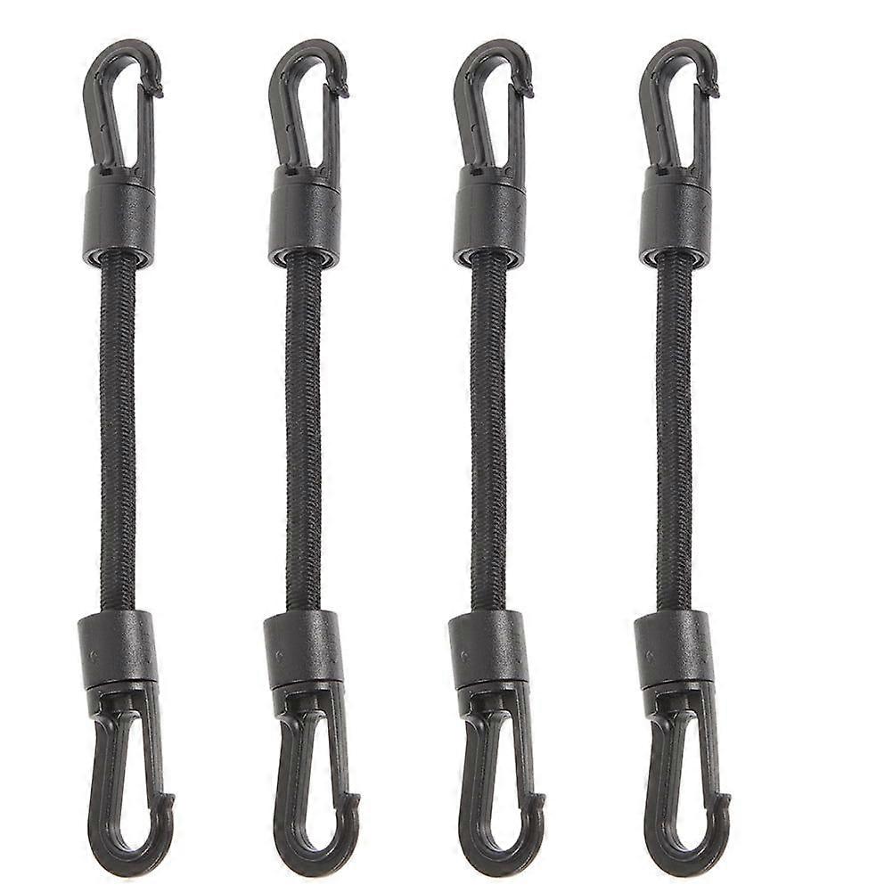 4 Pcs Elastic Hook Tie Down Straps, Multi-function Outdoor Buckle Straps for Securing Cargo