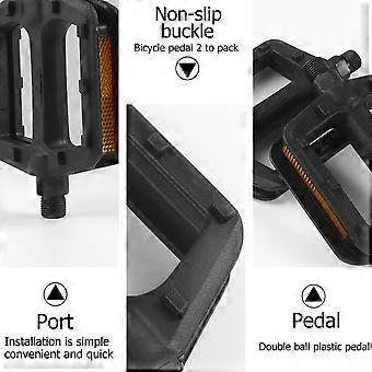 Mountain Bike Anti-Slip Pedals 2Pairs Plastic Cycling Pedal Accessories