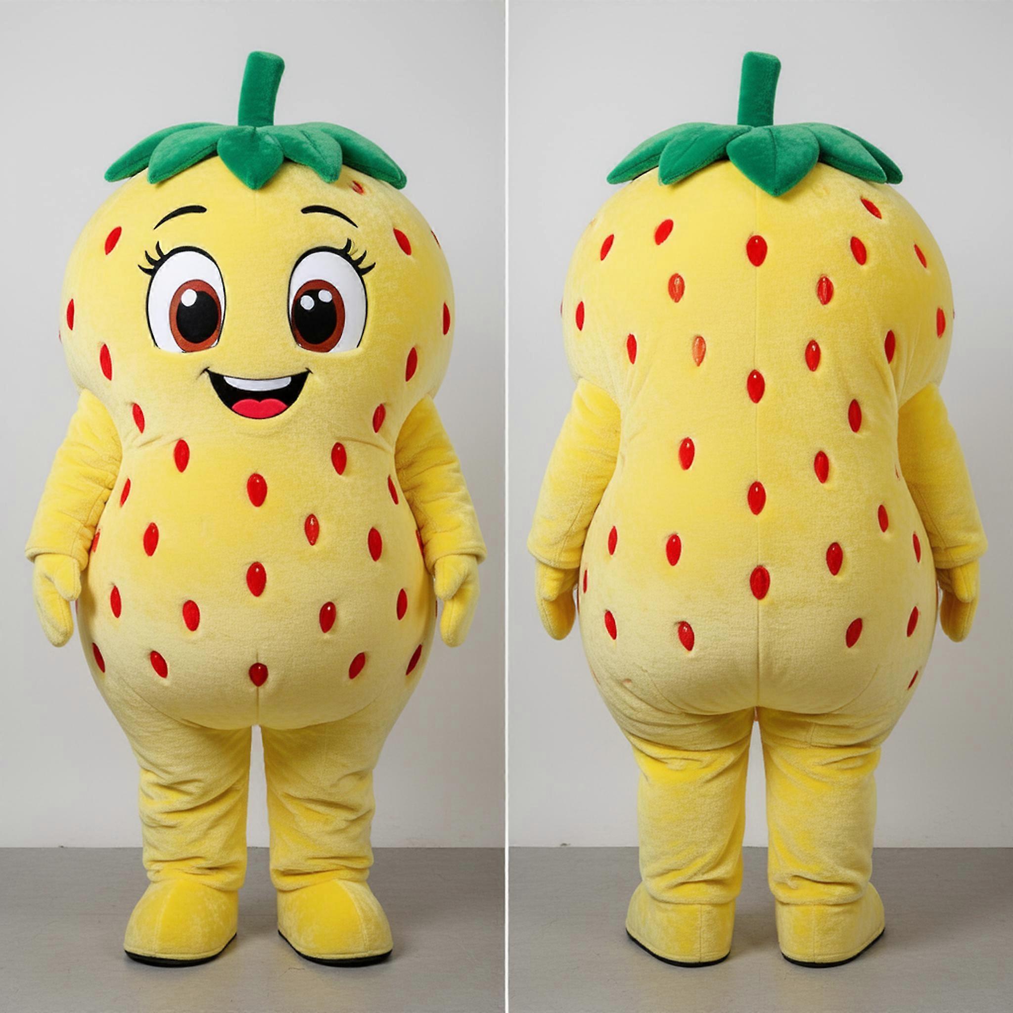 MASTICOT Vibrant Red Rounded Strawberry Mascot