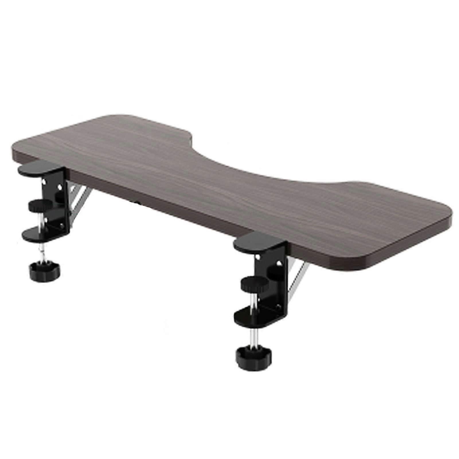Adjustable Clamp On Keyboard Tray with Foldable Ergonomic Armrest for Desk, SpaceSaving Arm Support