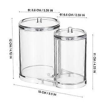 Aufbewahrungsbox aus Acryl für 3 transparente Make-up-Wattepads